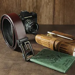 Чоловічий шкіряний ремінь Vintage 115х3,4 см acs0014908 - мініатюра 6
