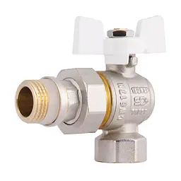 Кран кульовий з американкою SD з антипротіканням кутовий 1/2"зв PN40 SD901NW15PN40