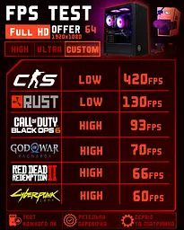 Ігровий ПК EXA-TF Offer 64 (RX Vega 64 8GB / Ryzen 7 3700X / 16GB DDR4 / SSD 512GB) Б/В - мініатюра 5