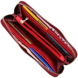 Шкіряний жіночий гаманець GRANDE PELLE 19,5х9,7х2 см acs0027011 - мініатюра 5