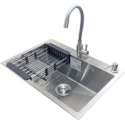 Комплект мийка + змішувач Romzha Arta U-600S (C)