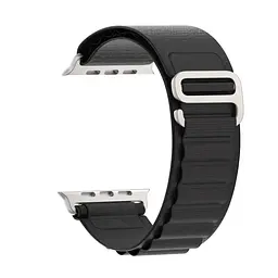 Ремінець для Apple Watch 49/46/45/44/42 (Series 1-3), чорний, Alpine Loop Alpina Band, тканинний поліестеровий ремінець для смарт-годин, дихаючий, для активного відпочинку та спорту, ArmorStandart (ARM64977)