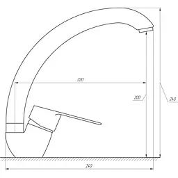 Змішувач для кухні DOMINO BLITZ DBC-103S-WH - мініатюра 3