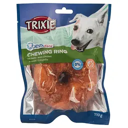 Ласощі для собак Trixie Кольцо для чистки зубів з куркою Denta Fun 10 см 110 г - мініатюра 4