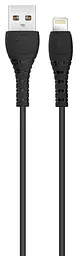 USB Кабель XO NB-Q165 Lightning 3A 1.0m Чорний