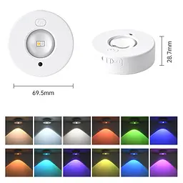 Світильник LED MZ-L3301 (комплект) with remote control (3LC+RGB/6PCS) White - мініатюра 4