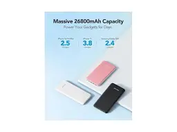 Зовнішній акумулятор (Power Bank) Charmast W2002C 26800mAh 15W (B073FJ9X2J) чорний - мініатюра 3