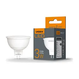 Лампочка Videx MR16e 3W GU5.3 4100K 220V (VL-MR16e-03534) - мініатюра 2