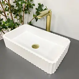 Умивальник VBI Florentia white matt накладний VBI-015000, Білий матовий