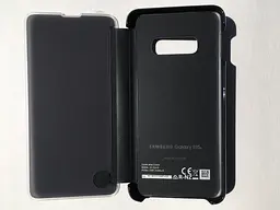 Оригінальний чохол-книжка Official S-View Clear View Cover EF-ZG970CBEGRU для Samsung Galaxy S10e (5.8") Чорний - мініатюра 5