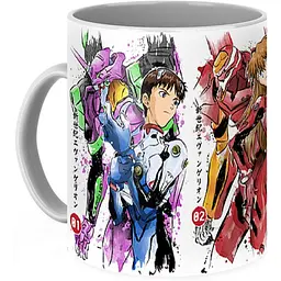 Кухоль GeekLand Evangelion Євангеліон Unit EV 02.05 330 мл білий - мініатюра 3