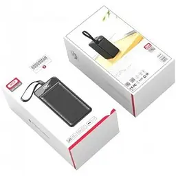 Зовнішній акумулятор XO PR160 80000 mAh з ліхтариком 6920680828357 - мініатюра 3