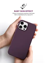 Силиконовый чехол для Apple iPhone 16 Pro Max, ICON2 Case, бордовый, противоударный, панель, защита всего корпуса, матовая поверхность Soft Touch, выступает над дисплеем, совместим с защитными стеклами и пленками, с микрофиброй, ArmorStandart (ARM81307) - мініатюра 8
