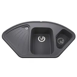 Гранітна мийка Globus Lux Averno сірий металік 1060x575мм А0003, Сірий