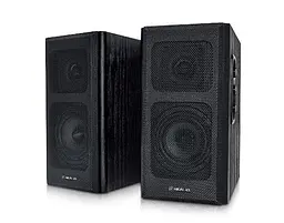 Колонки 2.0 REAL-EL S-250 чорний, 2 x 10 Вт, МДФ, живлення від мережі 220V, керування збоку (S-250)