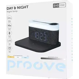 Нічний світильник з бездротовою зарядкою Proove Day & Night Dark Gray [PLDN05002005] [124214] - мініатюра 4