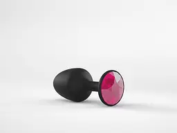 Анальна пробка з кристалом Dorcel Geisha Plug Ruby M 8 см (рожевий) - мініатюра 3