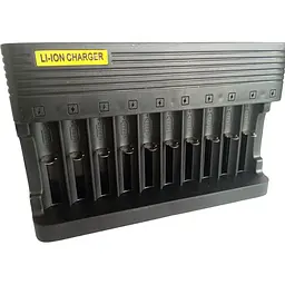 Зарядний пристрій на 10 відсіків Charger Li-ion MS-10810A (11664) - мініатюра 2