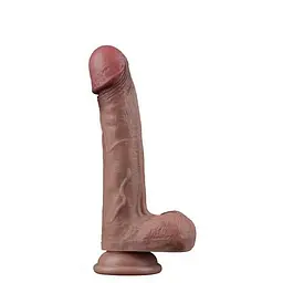 Реалістичний фалоімітатор LoveToy Dual-Layered Silicone Cock #1, 22.5 см