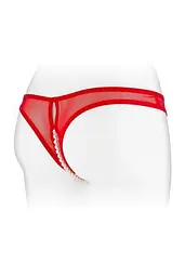 Трусики з перлами та доступом Fashion Secret Sophie Red One size - мініатюра 2