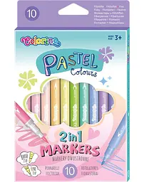 Фломастери 6 кол. COLORINO Pastel Glitter (82565PTR)