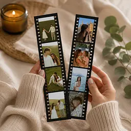 Фотомагніт індивідуальний з написом у стилі фотоплівки на 12 фото 32933 18х4 см