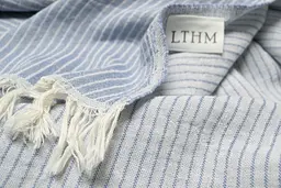 Покривало Lotus Home - Premium Stripe синій 190x225 - мініатюра 4