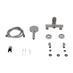 Змішувач для душу Lidz Luna 010 (з душовим гарнітуром) (k35) LDLUN010NKS46095 Nickel - мініатюра 6