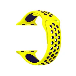 Ремінець Nike Sport Apple Watch 42/44/45/46/49 mm Yellow+Dark Blue (37)