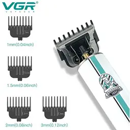 Тример акумуляторний VGR V-079 для стрижки волосся бороди вусів 5 Вт - мініатюра 3
