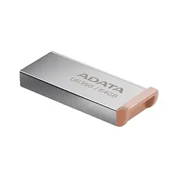 USB флеш накопичувач ADATA 64GB UR 350 Silver/Beige USB 3.2 (UR350-64G-RSR/BG) - мініатюра 3