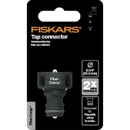 Конектор для шлангу Fiskars watering sol 19мм (3/4") з автостопом LB30 (1027054) - мініатюра 2