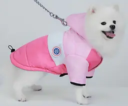 Куртка для собак та котів EcoToys Rose-Pink XL рожево-малинова A: 36 см B: 51 см C: 36 см 6925 - мініатюра 4