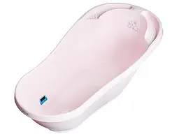 Ванна дитяча Tega Baby зі зливом Bunny 92 см powder pink