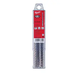 Бур SDS-PLUS MX4 Milwaukee, діаметр 6,0х165х100мм (10шт), пластикова коробка