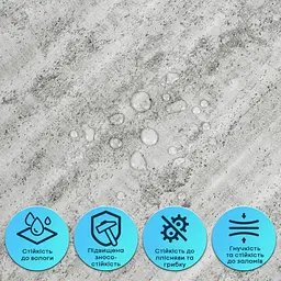 Гнучка штукатурка Wall Sticker SW-00002987 самоклеюча 600х600х2.5 мм темний граніт - мініатюра 4