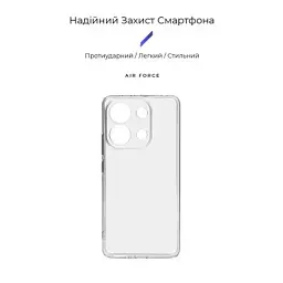Чохол до мобільного телефона Armorstandart Air Series Xiaomi Redmi Note 13 4G Camera cover Transparent (ARM71880) - мініатюра 2
