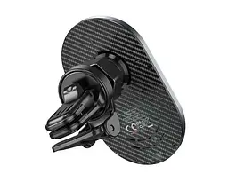 Автомобільний магнітний тримач Hoco CA91 з бездротовою зарядкою MagSafe 5W-15W - мініатюра 3