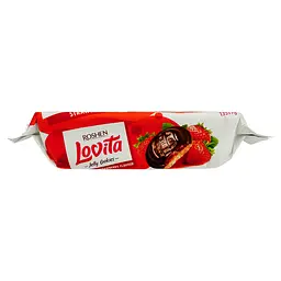 Печиво Roshen Lovita Jelly Cookies зі смаком полуниці 135 г (881139) - мініатюра 2