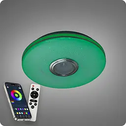 Люстра світлодіодна 517 Dlight RGB з пультом і колонкою 45Вт Білий (02145) - мініатюра 5