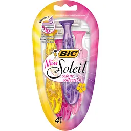 Бритва Bic Miss Soleil Colour Collection 4 шт. (3086123303843) - мініатюра 1