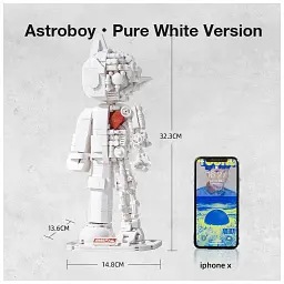 Конструктор Pantasy Astro Boy: Чисто біла версія (86206) - мініатюра 8