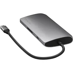 Адаптер Satechi USB-C Multiport Adapter 8K with Ethernet V3 Space Gray (ST-P8KEM) - мініатюра 2