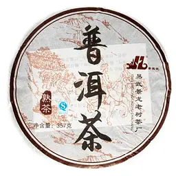 Чай Jinglong Tea Factory Шу Пуэр Цзин Лун Тибетський 2016 р. - млинець, 357 г - мініатюра 2