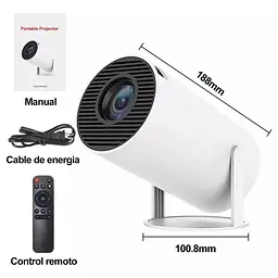 Портативний проектор No Brand HY300 WiFi Bluetooth Білий (2390000008) - мініатюра 3