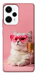 Чохол Demsky Pinky cat для Xiaomi Poco F5 / Note 12 Turbo
