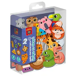Дитяча розвиваюча магнітна гра "Диво-математика. Цифри та фігури" Vladi Toys VT5411-19 31 магнит