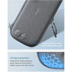 Кейс-чохол Spigen Klasden 2 Pouch для Nintendo Switch 2 Charcoal Gray (AGP10197) - мініатюра 11
