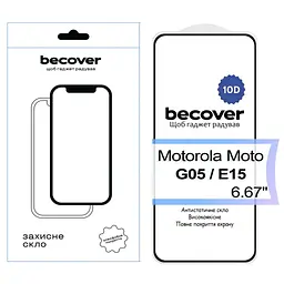 Скло захисне BeCover Motorola Moto G05 / E15 10D Black (713575) - мініатюра 2