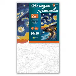 Картина за номерами з алмазною мозаїкою Santi Небо і море 30х50 см (956347) - мініатюра 2